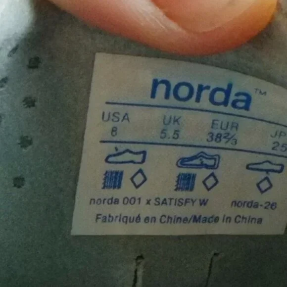 Norda x Satisfy Sneakers Trail Running Shoes Sz. 8 women's (fit like 7.5) - Picture 7 of 12